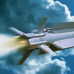 Computergrafik einer  Iris-T Luft-Luft-Rakete