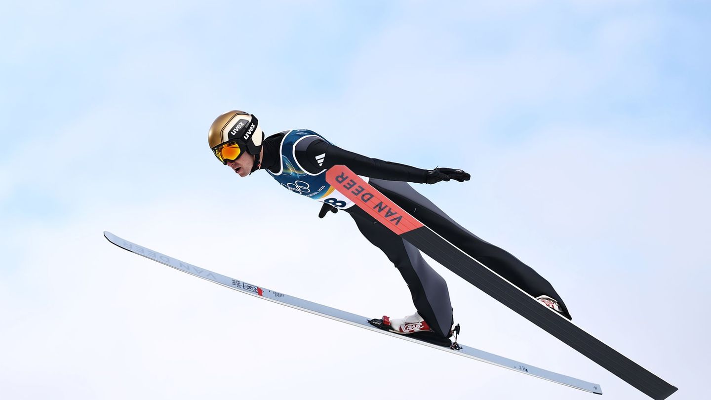 Vinzenz Geiger hat sich in eine gute Ausgangsposition gebracht. Foto: Daniel Karmann/dpa