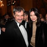 Markus Söder (CSU) und Gloria-Sophie Burkandt beim Neujahrsempfang in der Münchner Residenz