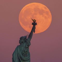 Die Freiheitsstatue in den USA