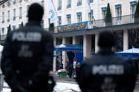 Für die Polizei bedeutet die Sicherheitskonferenz immer einen Großeinsatz. (Archivbild) Foto: Sven Hoppe/dpa
