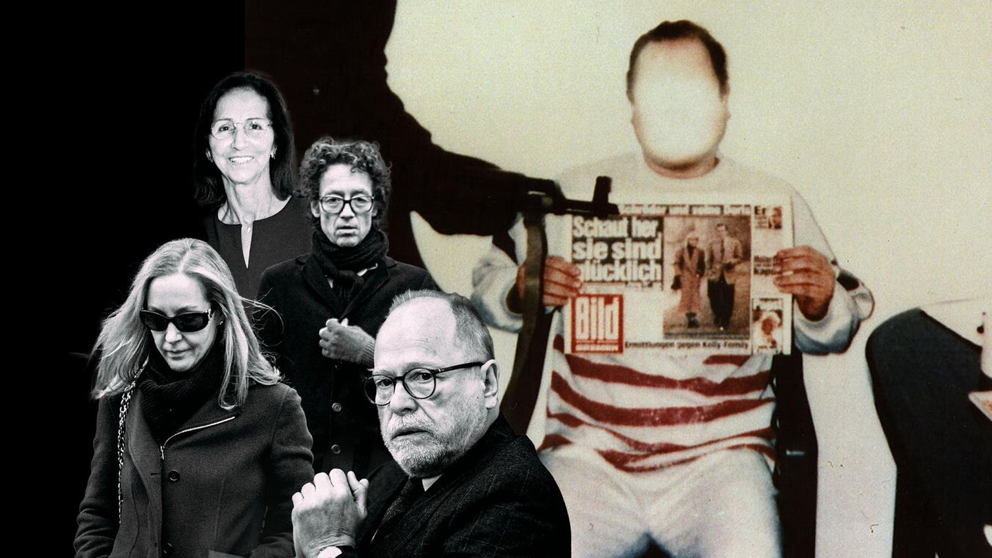 Prominente Opfer von Entführungen in einer Collage