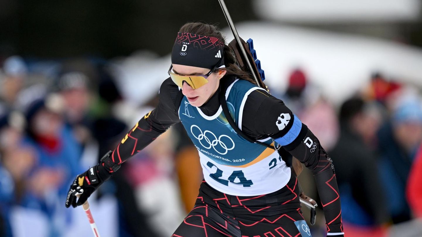 Ein Fehlschuss zu viel und knapp die Medaille verpasst: Vanessa Voigt in Antholz