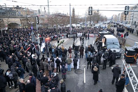 Auch in diesem Jahr planen Neonazis einen "Gedenkmarsch" im Zentrum Dresdens anlässlich des Jahrestags der Zerstörung Dresdens a