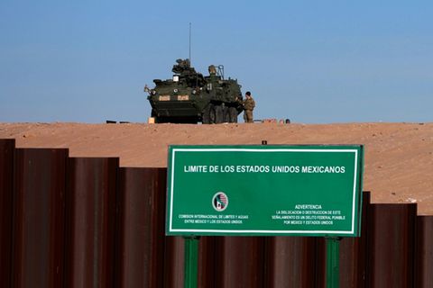 US-Grenzzaun bei Ciudad Juárez in Mexiko