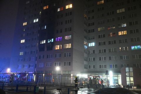 Rund 170 Feuerwehrkräfte waren am Brandort im Einsatz. Foto: Annette Riedl/dpa