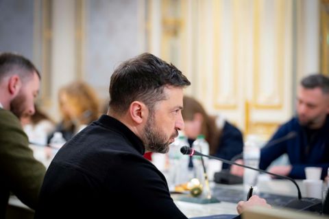 Selenskyj vergangene Woche in Kiew