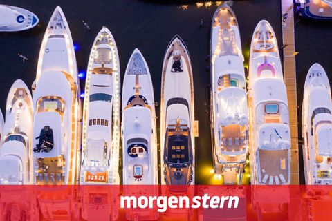 Morgensern Symbolbild Luxusyachten