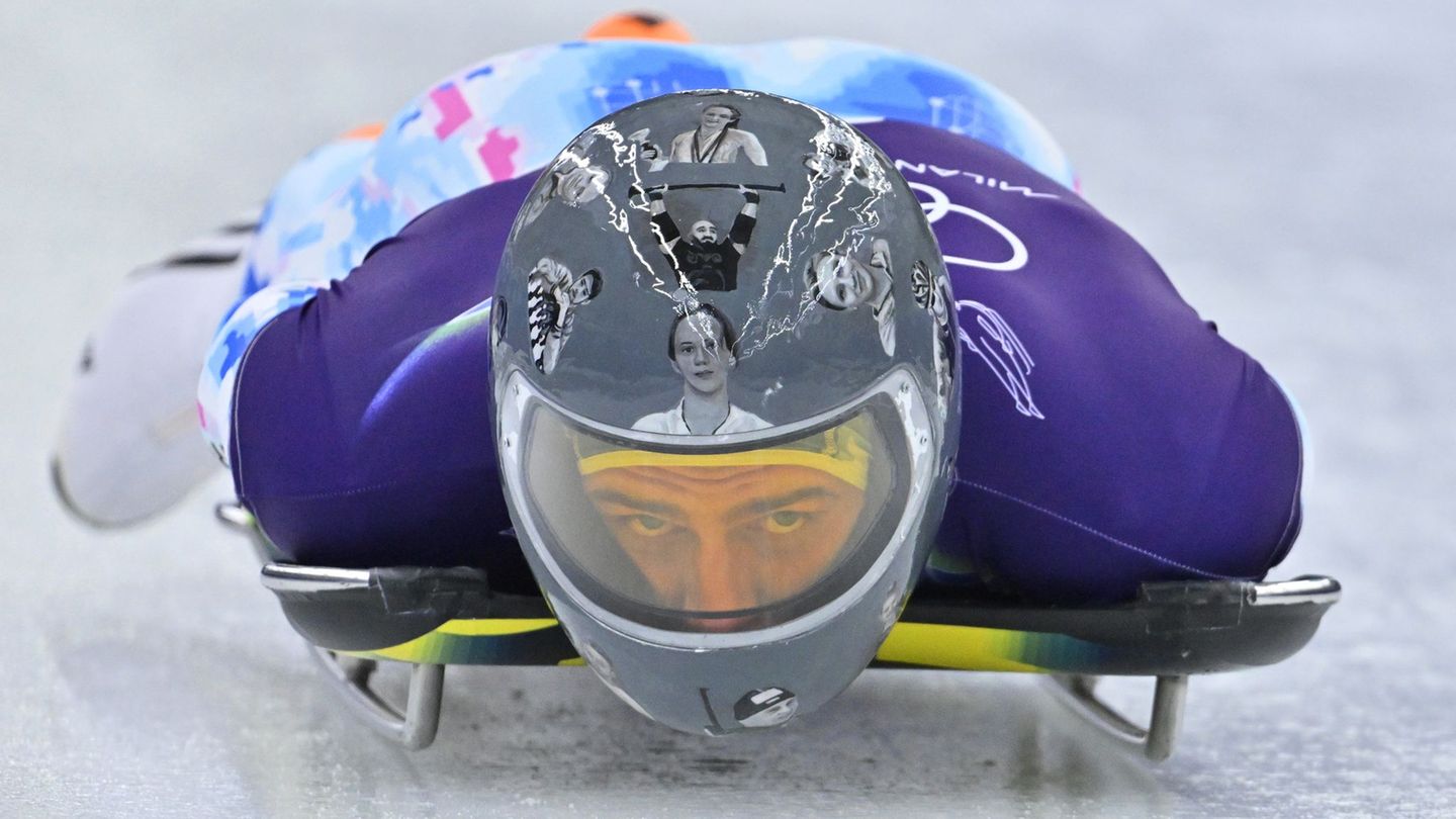 Der Ukrainer Wladyslaw Heraskewytsch wird wegen eines verbotenen Helms von den Winterspielen ausgeschlossen. Foto: Robert Michae