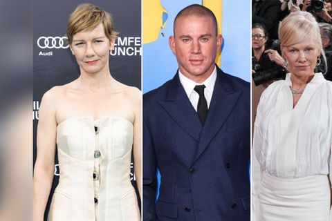 Sandra Hüller (l.), Channing Tatum und Pamela Anderson werden allesamt in Berlin erwartet.