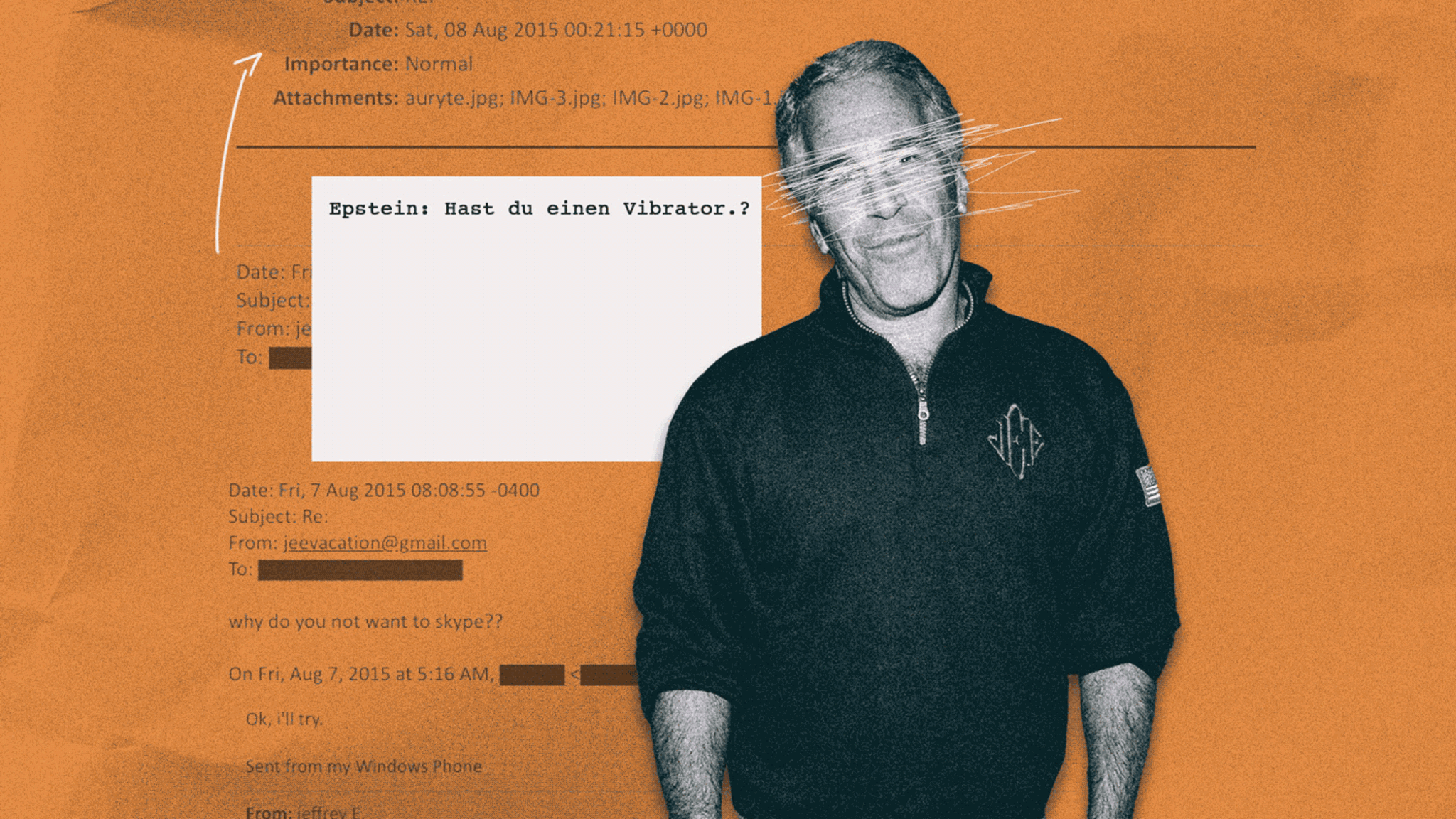 GIF: Epstein mir sich bewegenden Chatverläufen