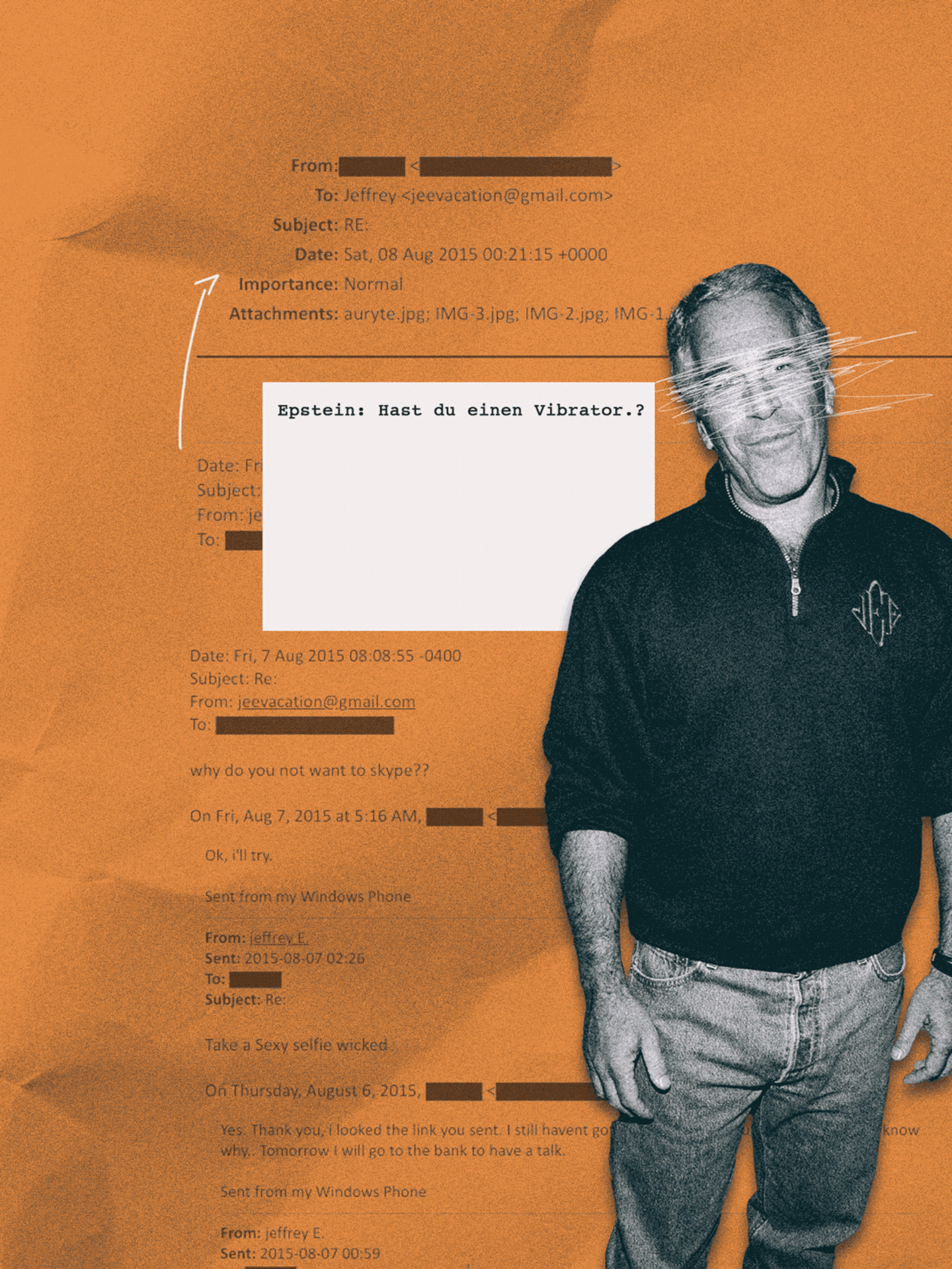 GIF: Epstein mir sich bewegenden Chatverläufen