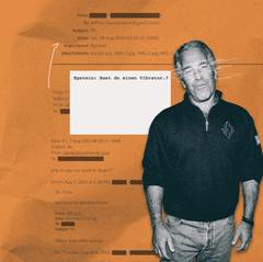 GIF: Epstein mir sich bewegenden Chatverläufen