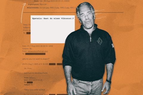 GIF: Epstein mir sich bewegenden Chatverläufen