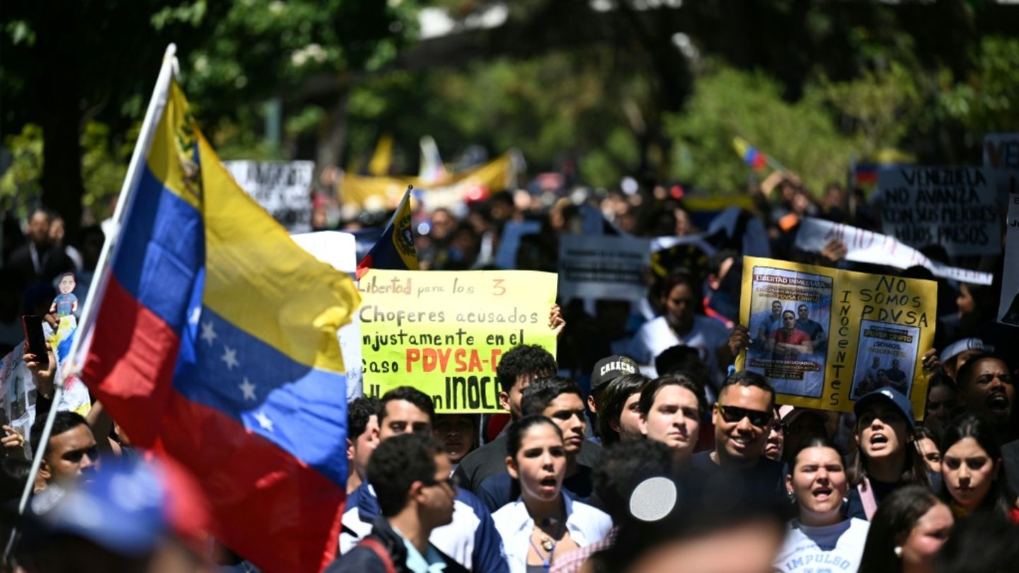 Protest der Opposition in Caracas