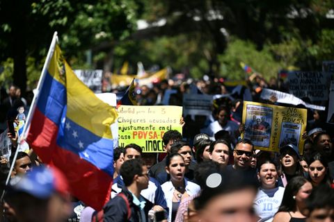 Protest der Opposition in Caracas