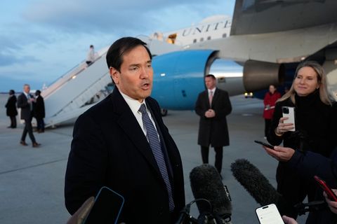 Rubio spricht von einer engen Verbindung zwischen den USA und Europa. Foto: Alex Brandon/AP Pool/dpa