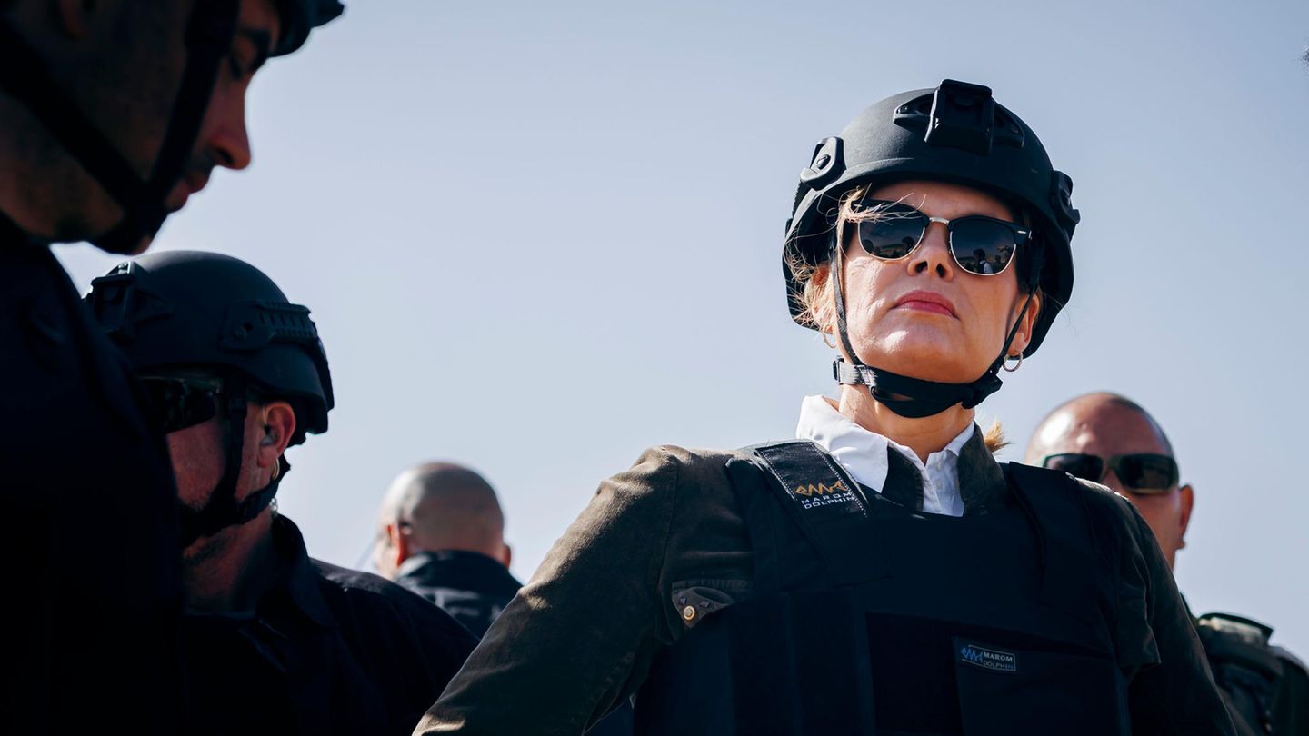 Die CDU-Politikerin und Bundestagspräsidentin Julia Klöckner besucht den von Israel kontrollierten Teil des Gazastreifens