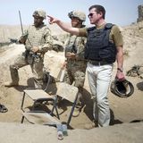 Karl-Theodor zu Guttenberg bei einem Besuch in Afghanistan