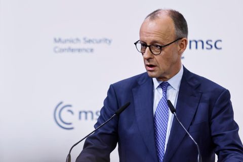 MSC-Rede in voller Länge: Als es ernst wird, wechselt Merz ins Englische