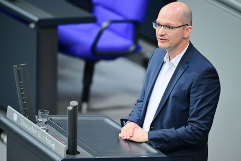 Thüringens AfD-Co-Chef Stefan Möller schließt eine Kandidatur für den Bundesvorstand seiner Partei nicht aus. (Archivbild) Foto: