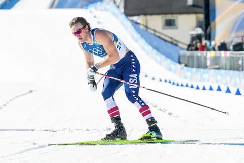 US-Skilangläufer John Steel Hagenbuch bei den olympischen Spielen