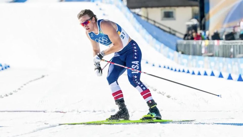 US-Skilangläufer John Steel Hagenbuch bei den olympischen Spielen