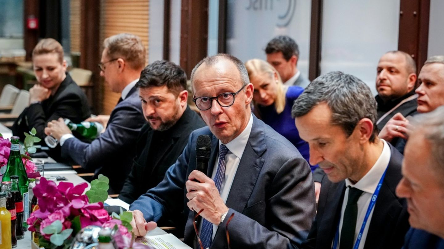 Merz und Selenskyj bei Ukraine-Treffen in München