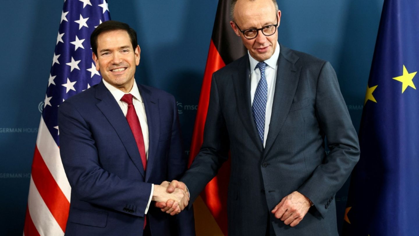 Rubio und Merz (r.) in München