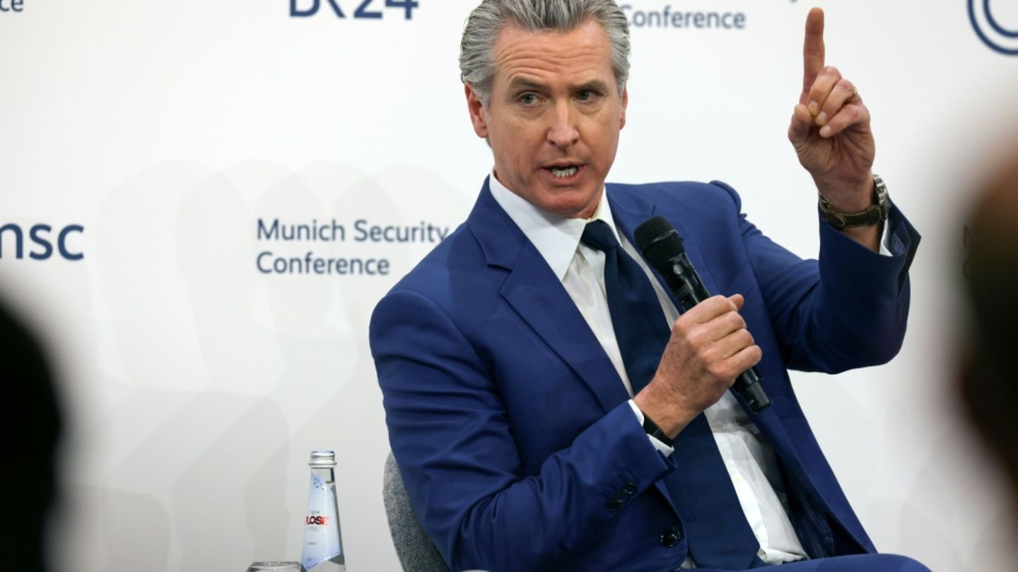 Newsom bei der Münchner Sicherheitskonferenz