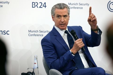 Newsom bei der Münchner Sicherheitskonferenz
