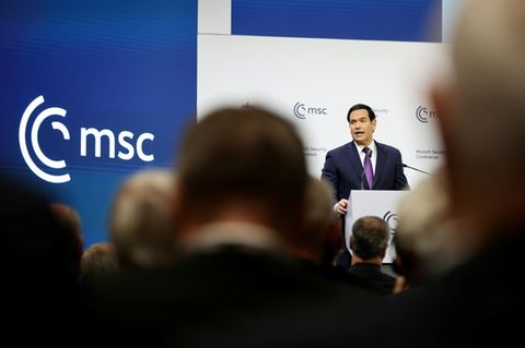 Marco Rubio bei seiner Rede in München