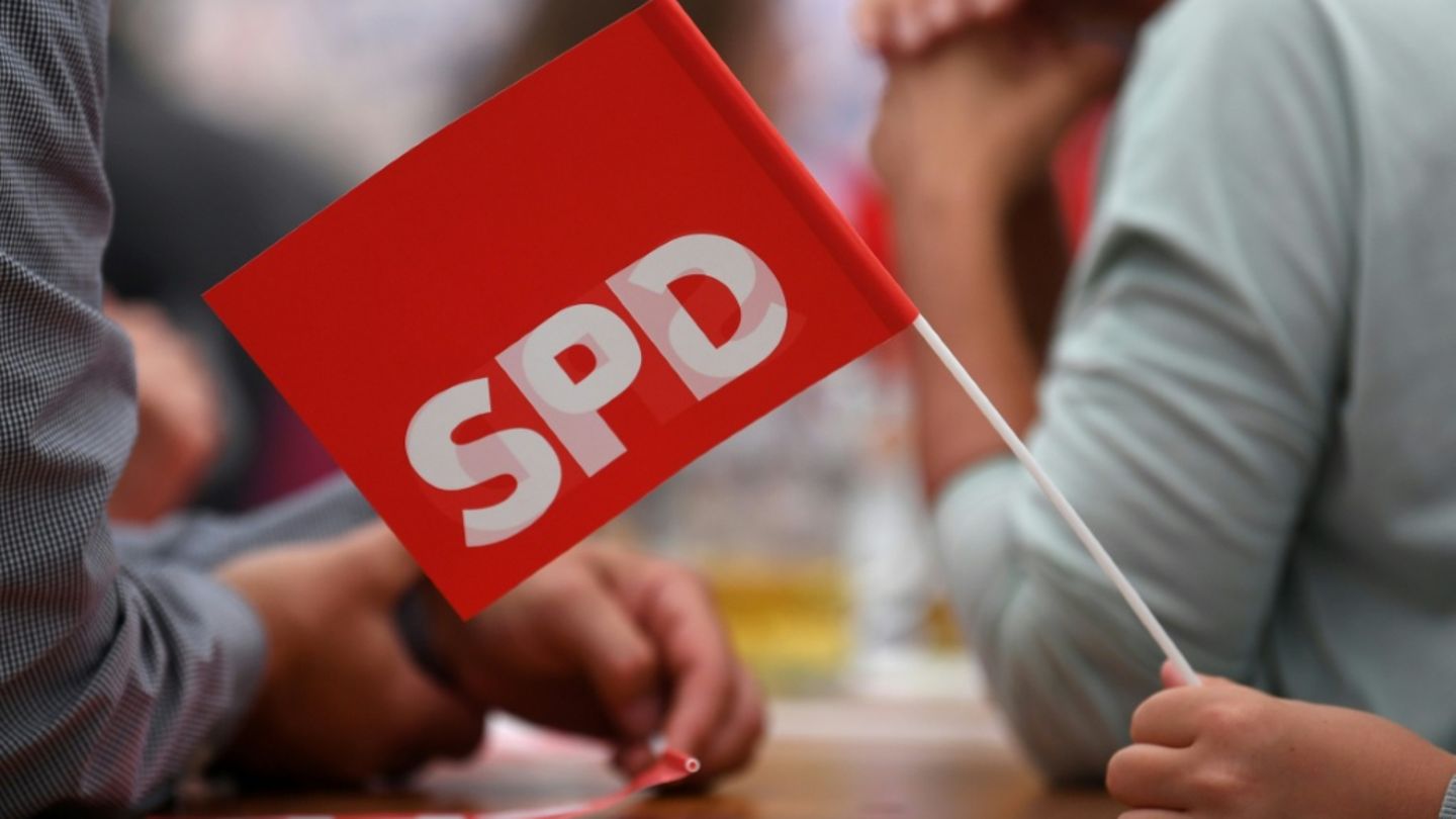 SPD-Fähnchen