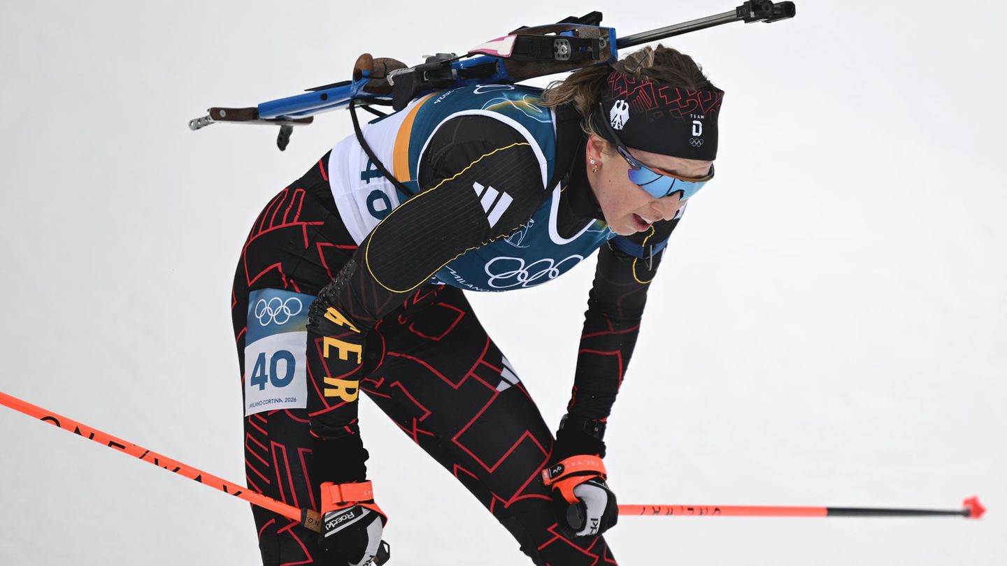 Franziska Preuß verpasst die ersehnte Einzelmedaille. Foto: Hendrik Schmidt/dpa