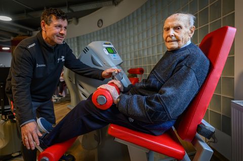 Rudolf Götz fing erst 2017 an, im Fitnessstudio zu trainieren. Foto: Patrick Pleul/dpa
