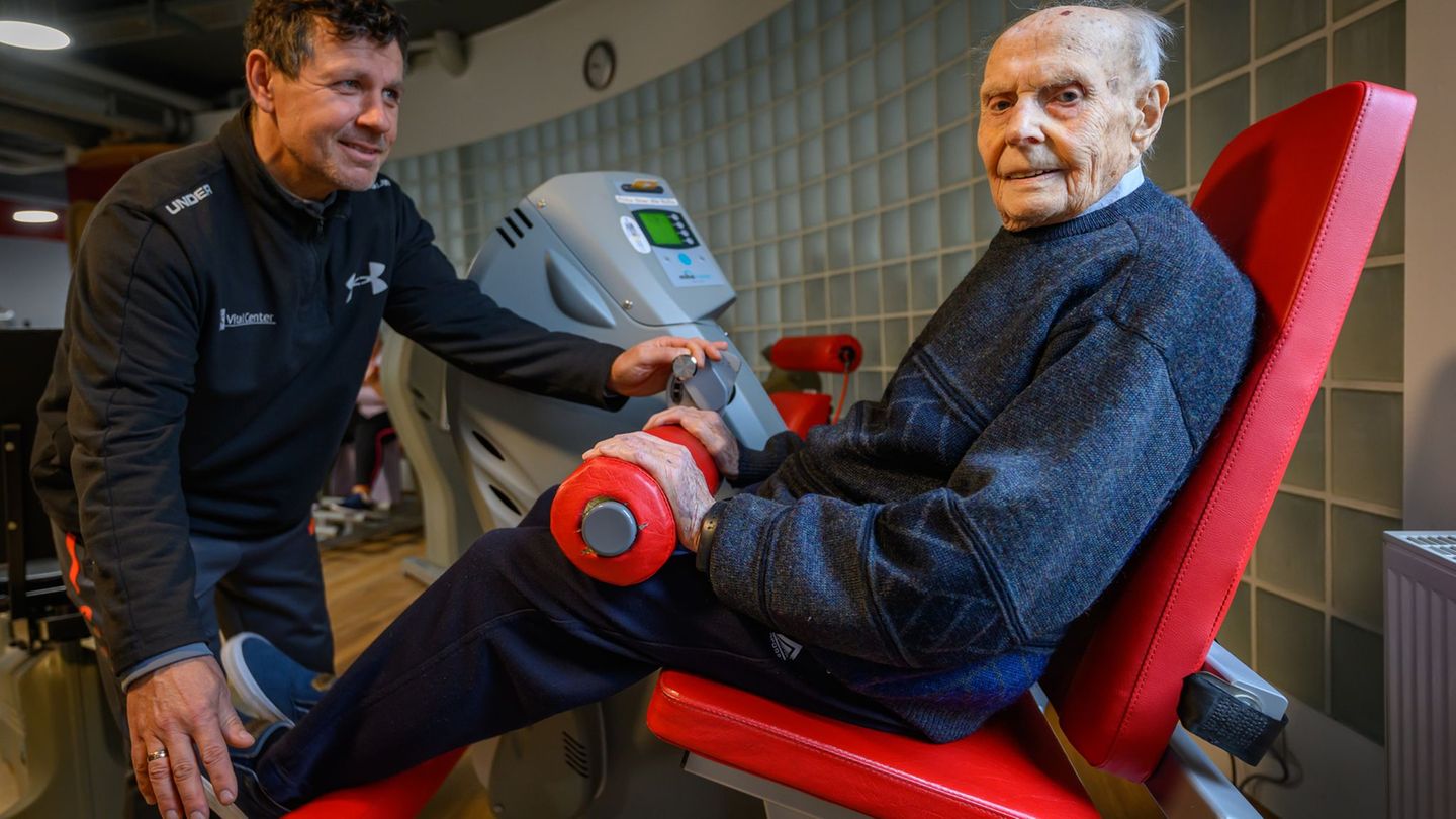 Gesundheit: Mit 100 an der Beinpresse: Rudi, der Star im Fitnessstudio