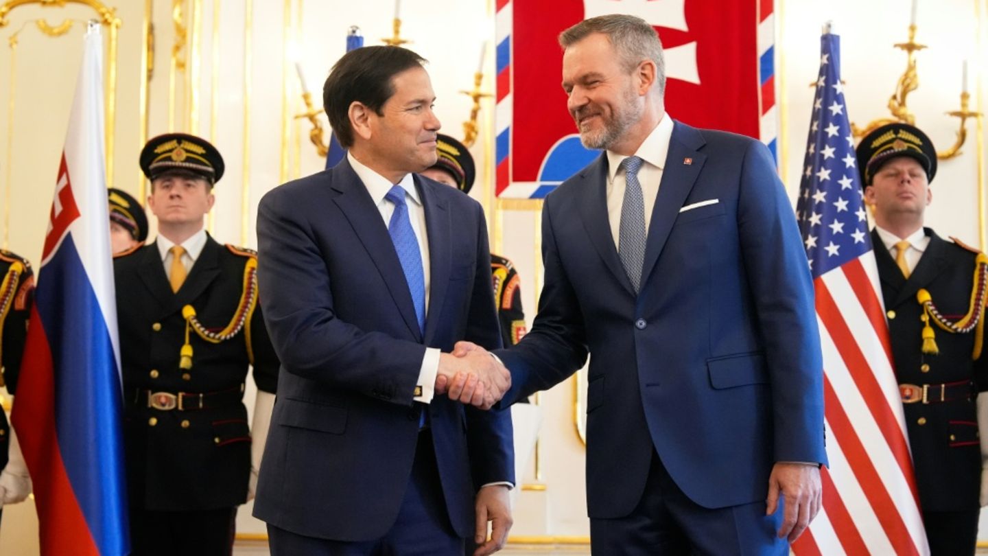 Marco Rubio (links) und der slowakische Präsident Peter Pellegrini
