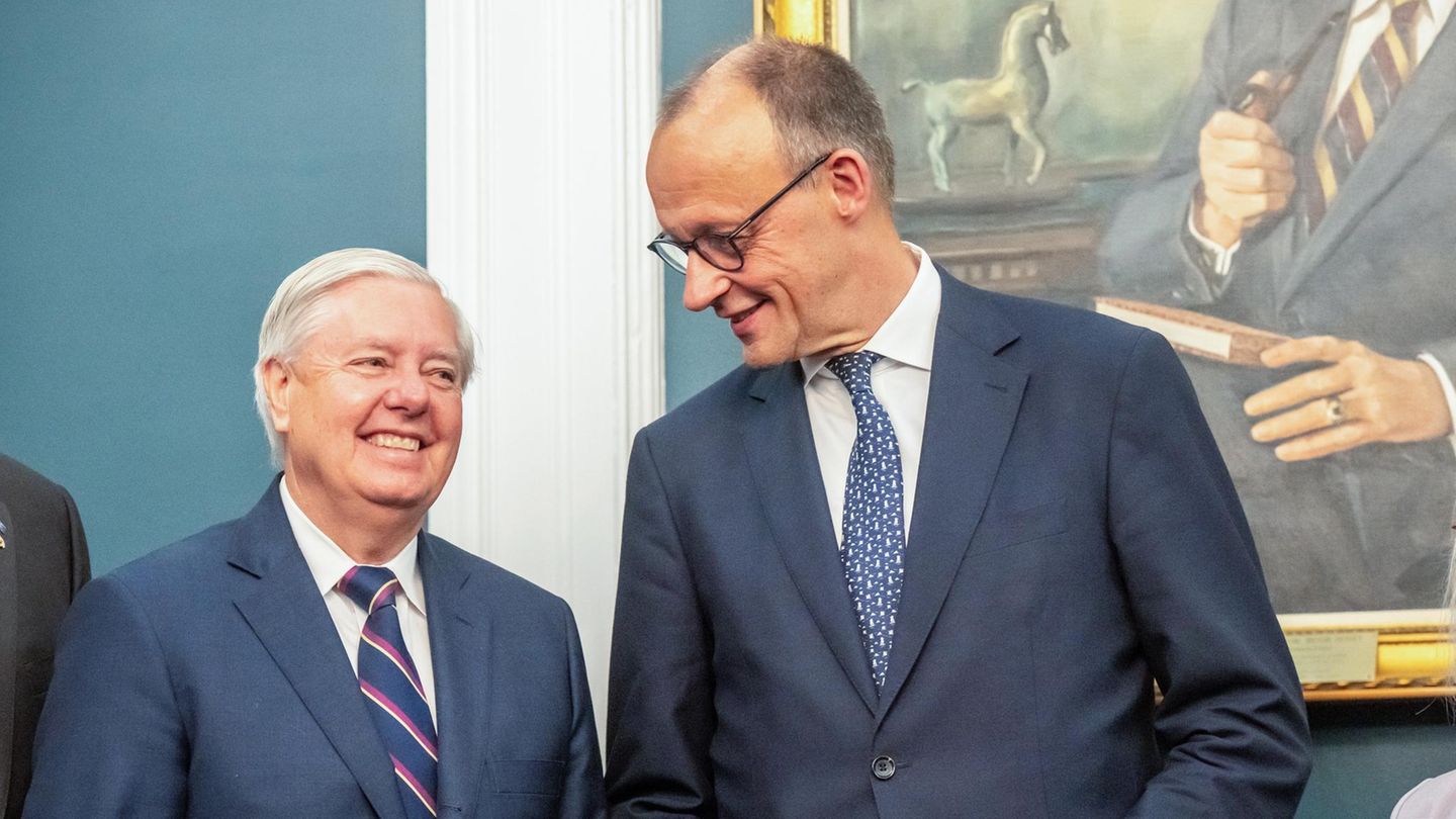 Lindsey Graham mit Friedrich Merz