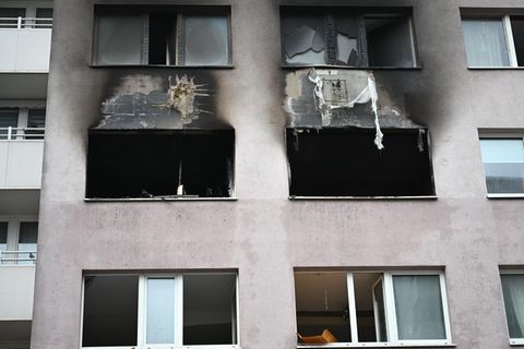 Feuer in Berliner Hochhaus