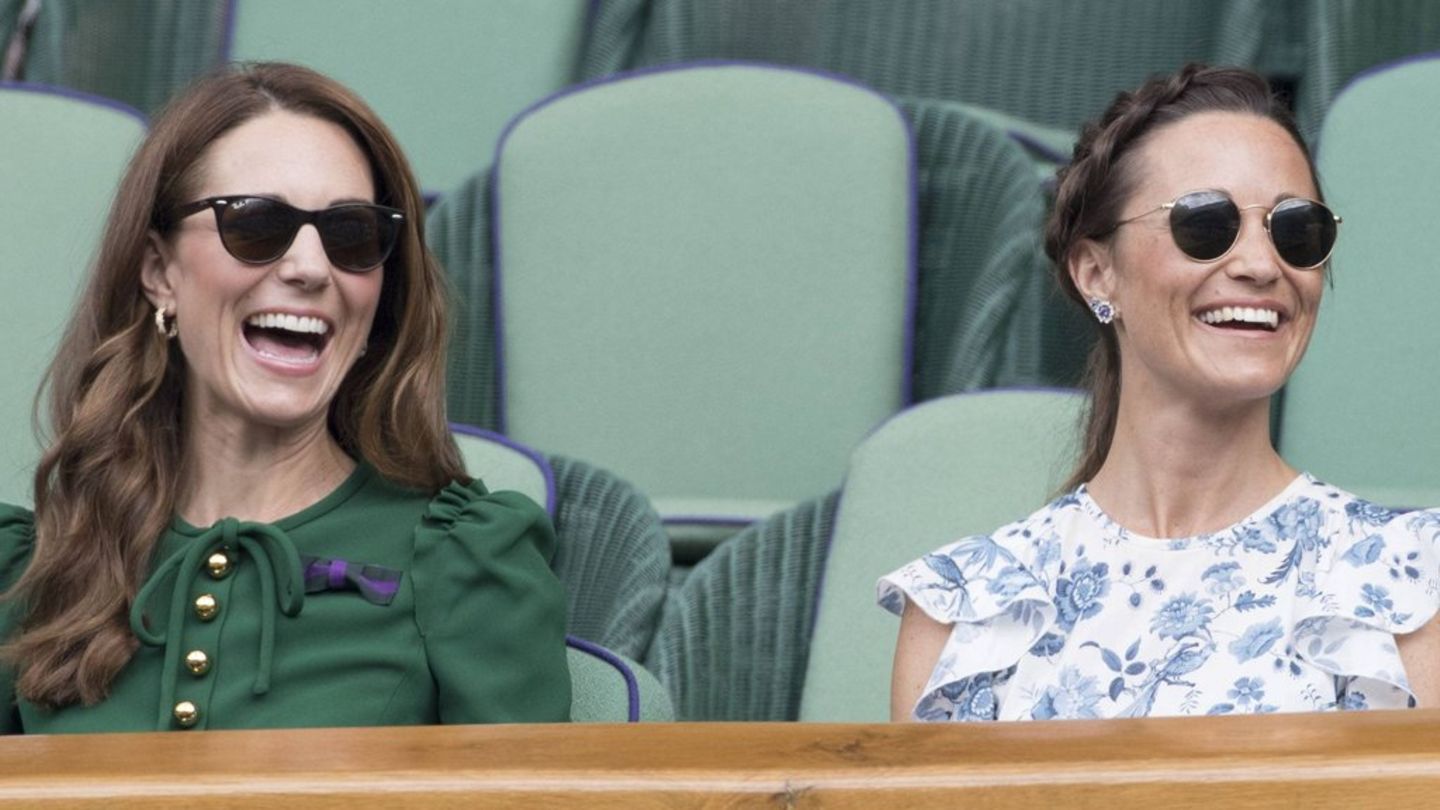 Prinzessin Kate und ihre Schwester Pippa - hier beim Tennisturnier in Wimbledon - halten fest zusammen.