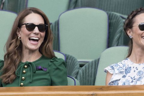 Prinzessin Kate und ihre Schwester Pippa - hier beim Tennisturnier in Wimbledon - halten fest zusammen.