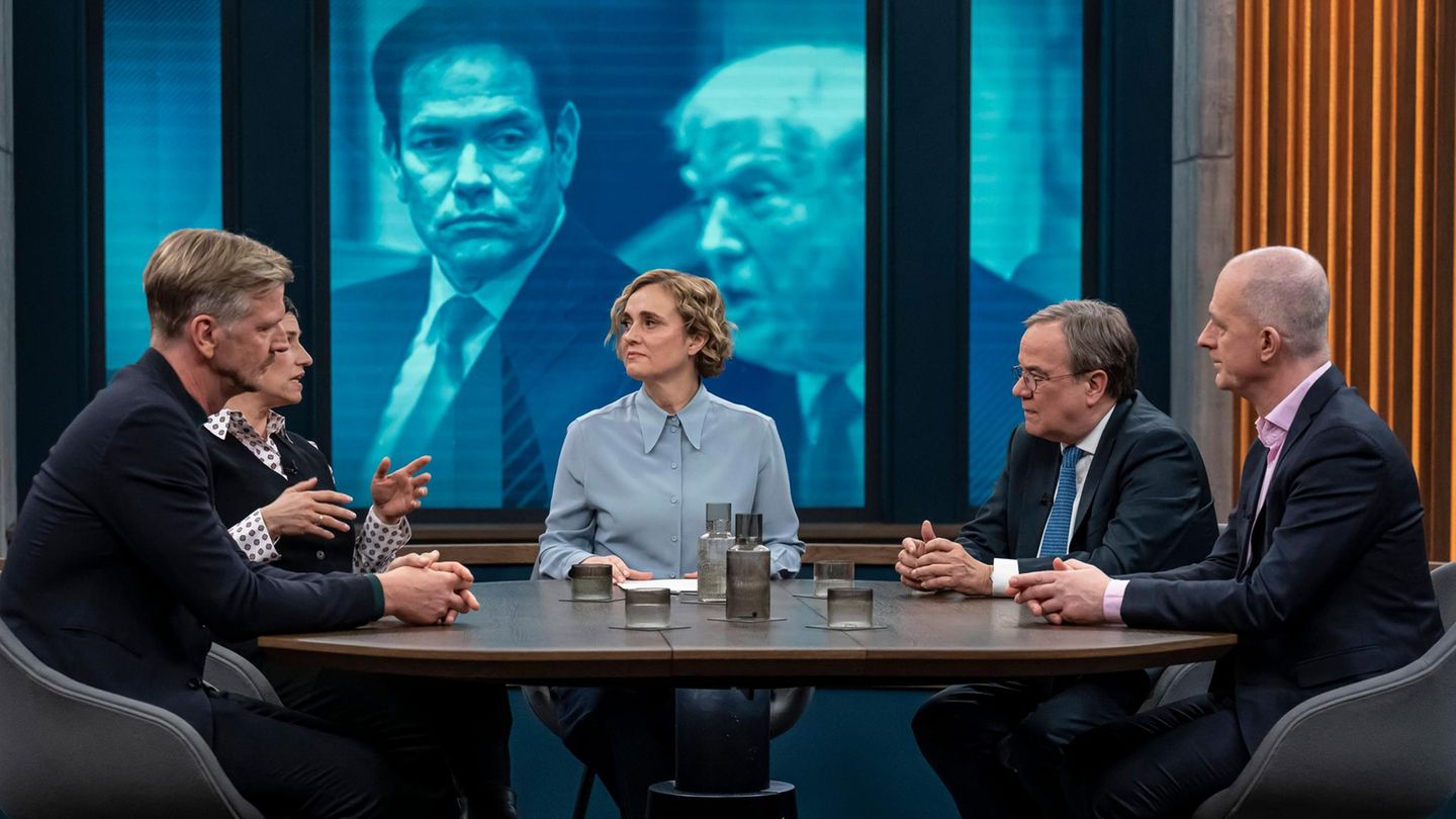 TV-Kritik "Caren Miosga": Deutsche Atombomben? Laschet gegen den Rest