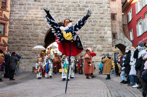 Mit Rosen hat der Rosenmontag nichts zu tun. (Archivbild) Foto: Silas Stein/dpa