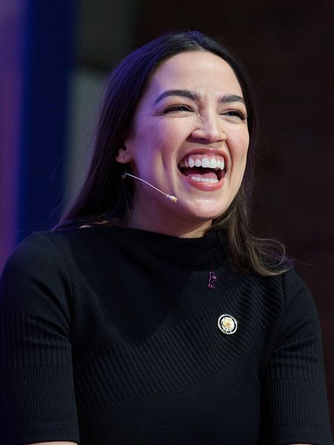 US-Politikerin Alexandria Ocasio-Cortez bei einem Auftritt in Berlin