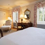 Ein Blick in eines der historischen Gästezimmer im Graylyn Estate. Wer hier außerhalb der WM übernachten will, zahlt pro Nacht ab 300 Dollar (rund 255 Euro) aufwärts.