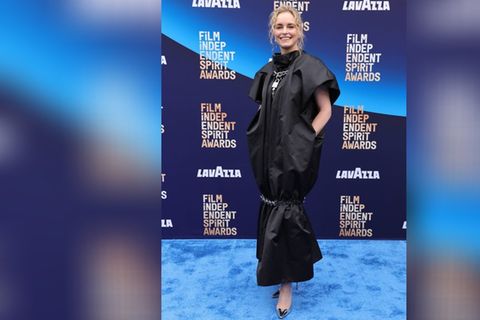 Schauspielerin Nina Hoss überrascht bei den Spirit Awards in Kalifornien.