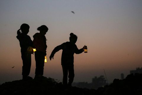 Im Schein der Laterne