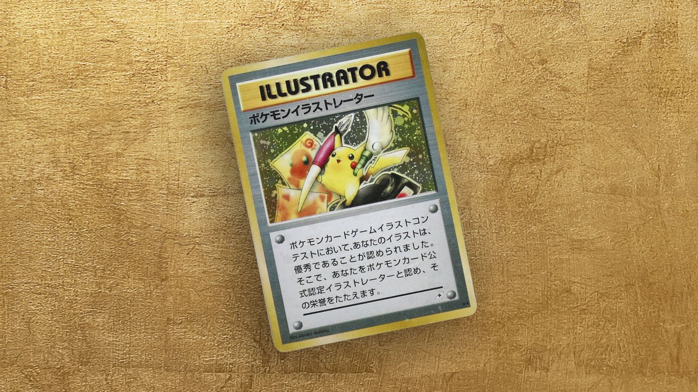 Ein undatiertes Handout zeigt eine Pokémon-Sammelkarte