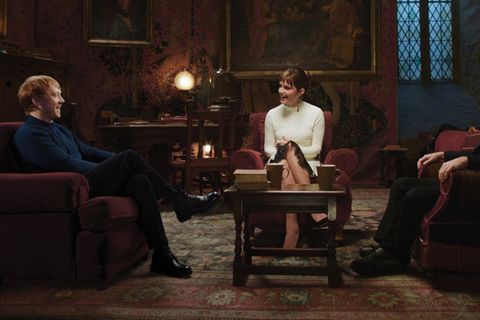 Rupert Grint, Emma Watson und Daniel Radcliffe (v.l.) in "Harry Potter 20th Anniversary: Return To Hogwarts".