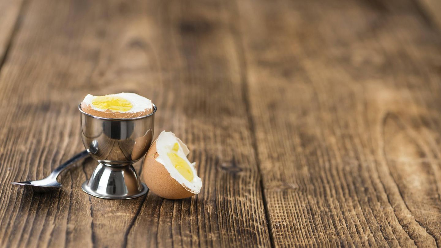 Proteine zum Muskelaufbau: Hartgekochtes Ei